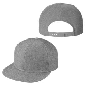 BX516 heather grey custom hats bulk custom shirts