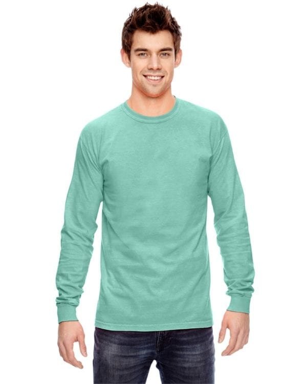 Comfort Colors C6014 heavyweight custom long sleeve shirt - bulk custom shirts island reef