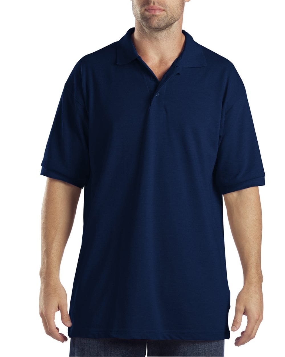 Dickies Long Sleeve Polo Shirt Navy Blue XX-Large