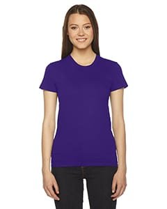 bulk custom shirts - american apparel 2102w custom ladies shirt purple