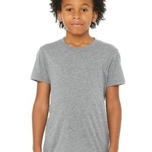 bella canvas 3413y personalize youth triblend shirt bulk custom shirts grey triblend