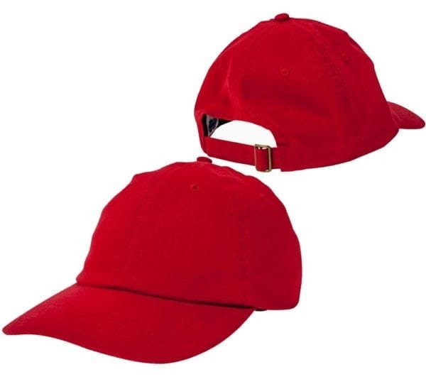 bulk custom shirt custom hats bx001 big accessories twill unstructured 6 panel red front back