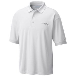 bulk custom shirts colmbia 6016 perfect cast custom pfg polo business work clothes white