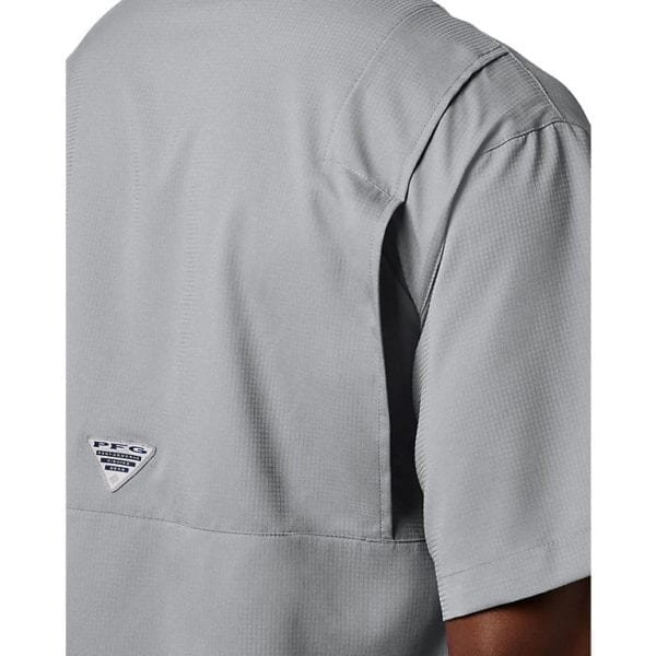 bulk custom shirts columbia 7266 men's custom personalize tamiami II short sleeve shirt cool grey 4