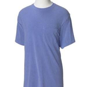 bulk custom shirts comfort colors 6030cc heavyweight rs custom pocket t shirt flo blue