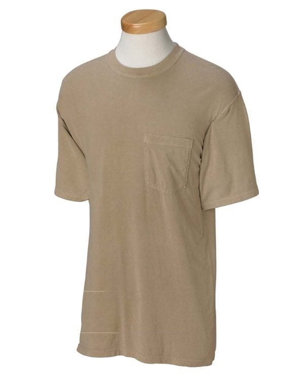 bulk custom shirts comfort colors 6030cc heavyweight rs custom pocket t shirt khaki
