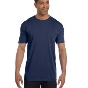 bulk custom shirts comfort colors 6030cc heavyweight rs custom pocket t shirt midnight