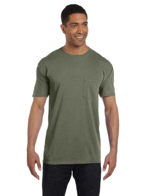 bulk custom shirts comfort colors 6030cc heavyweight rs custom pocket t shirt sage