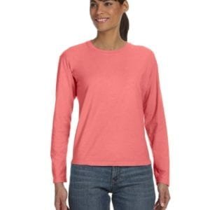 bulk custom shirts comfort colors c3014 custom ladies long sleeve shirt watermelon