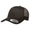 bulk custom shirts - custom hats yupoong 6606 custom retro trucker snapback cap black