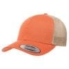 bulk custom shirts - custom hats yupoong 6606 custom retro trucker snapback cap rust orange khaki