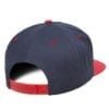 bulk custom shirts - custom hats yupoong y6007 custom 5 panel twill snapback cap navy red back