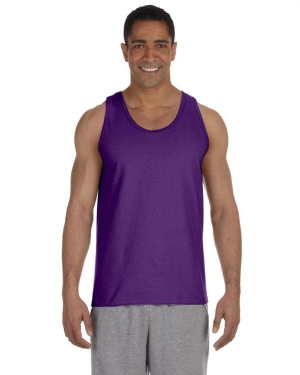 bulk custom shirts gildan g220 adult ultra cotton 6 oz personlized custom tank top purple