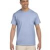 bulk custom shirts gildan g230 ultra cotton custom pocket t-shirt light blue