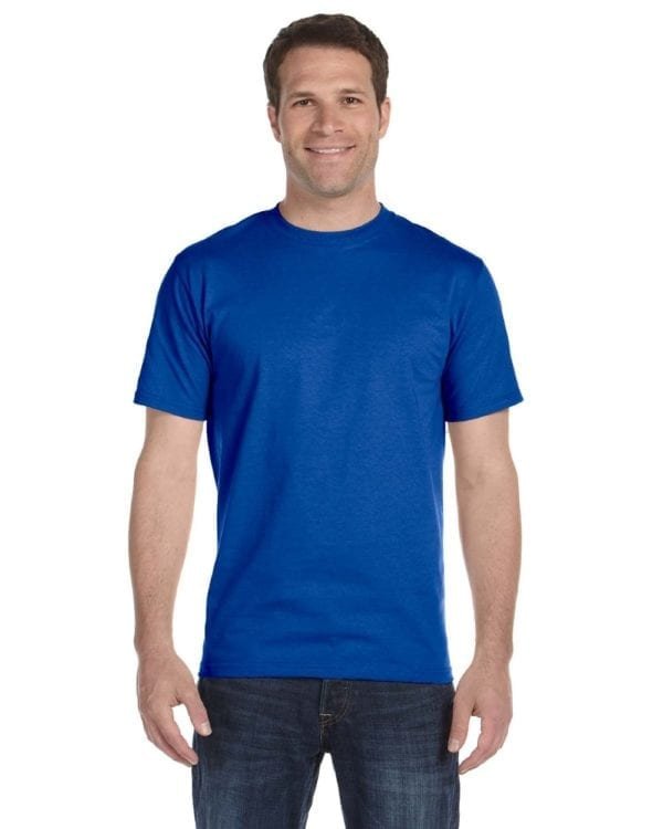 bulk custom shirts gildan g800 50-50 5.5 oz personlized t-shirts royal