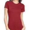 bulk custom shirts next level n3900 ladies boyfriend personalized wholesale comfortable shirt cardinal red