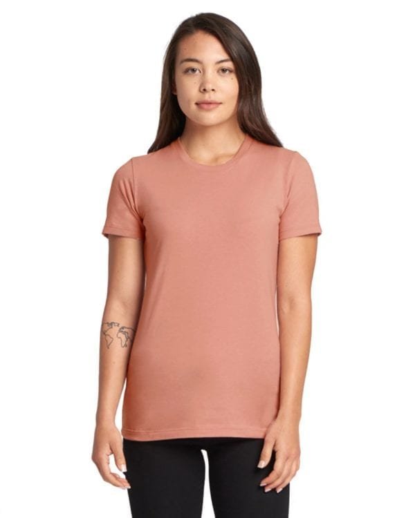 bulk custom shirts next level n3900 ladies boyfriend personalized wholesale comfortable shirt desert pink