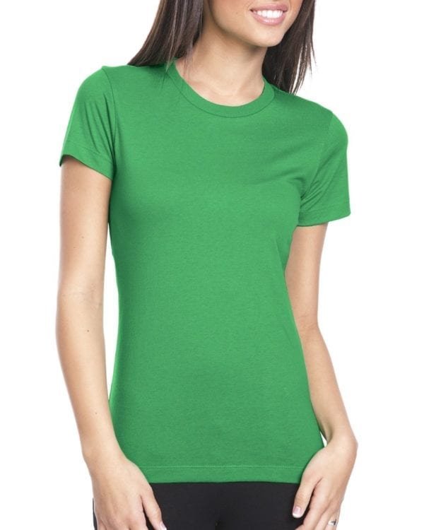 bulk custom shirts next level n3900 ladies boyfriend personalized wholesale comfortable shirt kelly green