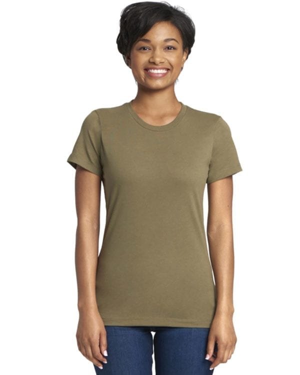 bulk custom shirts next level n3900 ladies boyfriend personalized wholesale comfortable shirt military green