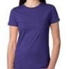 bulk custom shirts next level n3900 ladies boyfriend personalized wholesale comfortable shirt purple rush