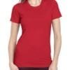 bulk custom shirts next level n3900 ladies boyfriend personalized wholesale comfortable shirt red