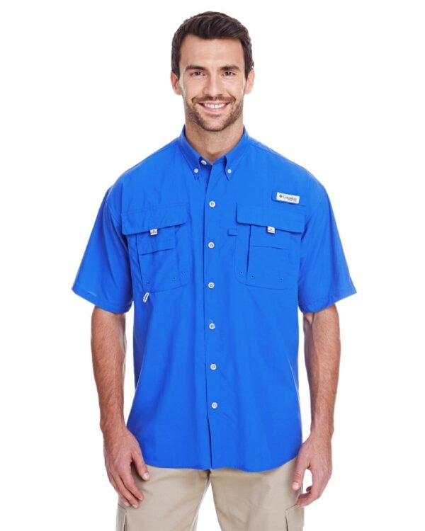 columbia bahama ii 7047 vivid blue custom polos bulk custom shirts vivid blue 1