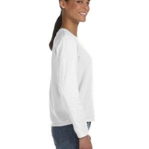 comfort color c3014 custom long sleeve shirt bulk custom shirts white side