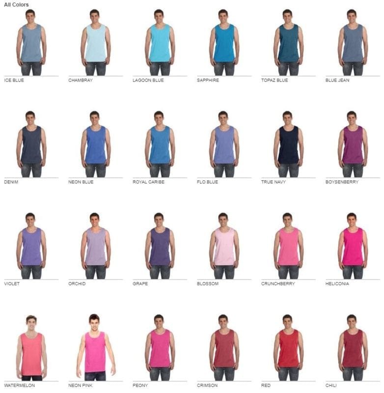 Comfort Colors C9360 Custom Tank Tops | Bulk Custom Shirts