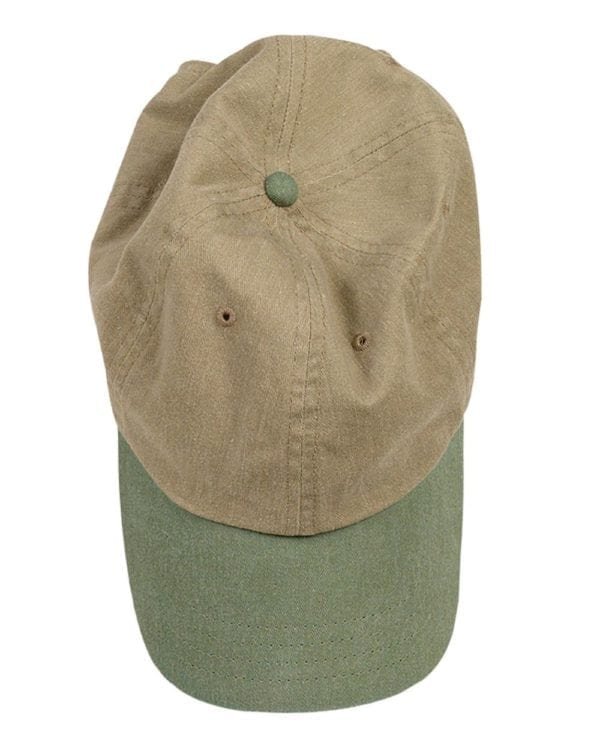 custom hats authentic pigment 1910 custom baseball cap khaki-willow