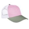 custom hats authentic pigment ap1919 tricolor custom trucker hat tulp-cilantro-white