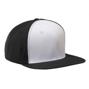 custom hats big accessories ba516 flat bill snapback custom black and white cap