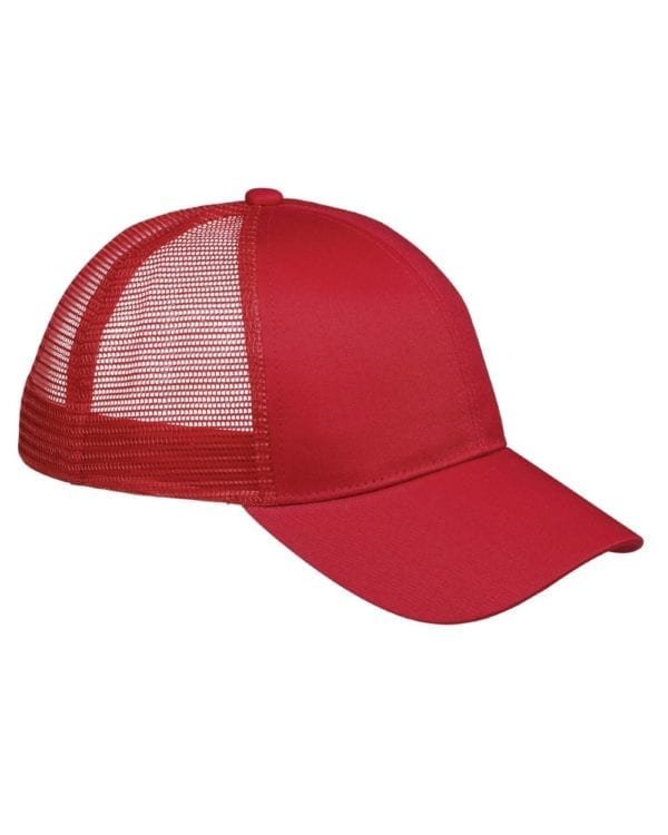custom hats big accessories bx019 6-panel trucker snapback custom cap red
