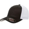 custom hats flexfit 6511 6-panel custom trucker hat bulk custom shirts black white