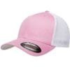 custom hats flexfit 6511 6-panel custom trucker hat bulk custom shirts pink white