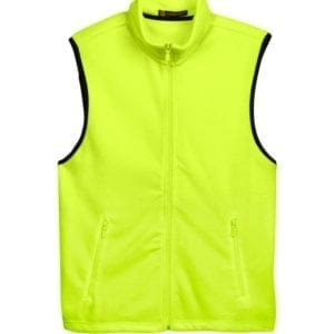 harriton m985 custom fleece vest bulk custom shirts safety yellow