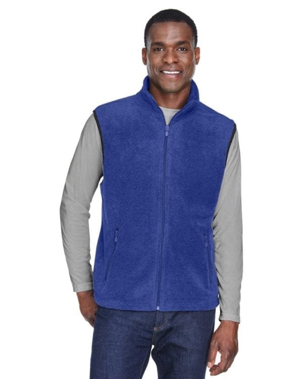 harriton m985 custom fleece vest bulk custom shirts true royal