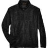 harriton m990 custom full zip fleece jacket bulk custom shirts black
