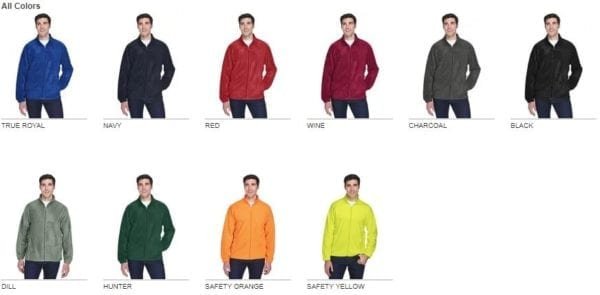 harriton m990 custom full zip fleece jacket bulk custom shirts colors