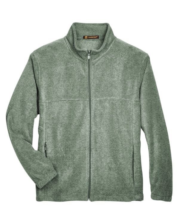 harriton m990 custom full-zip fleece jacket bulk custom shirts dill