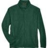 harriton m990 custom full-zip fleece jacket bulk custom shirts hunter