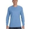 wholesale gildan g540 custom long sleeve shirt bulk custom shirts carolina blue