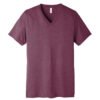 Bella Canvas Unisex Triblend Short Sleeve V-Neck Tee T Shirt Bulk Custom Shirts