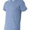 personalized shirts bella canvas 3415c unisex custom triblend shirt sleeve v-neck t shirt blue triblend