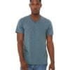 personalized shirts bella canvas 3415c unisex custom triblend shirt sleeve v-neck t shirt denim triblend