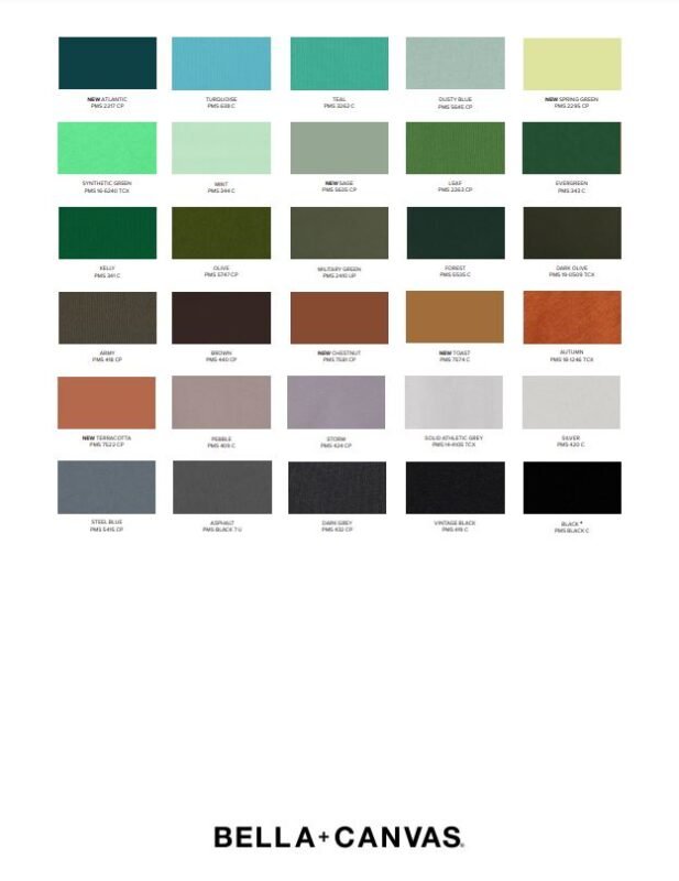 Bella Canvas Airlume Jersey Swatches_page 2